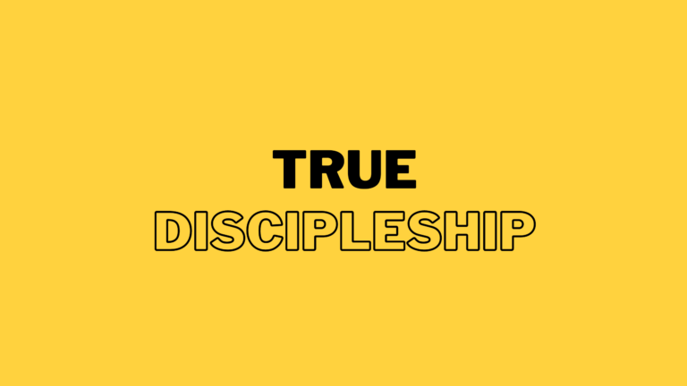 True Discipleship